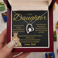 To My Daughter Necklace gift