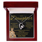 To My Daughter Necklace gift