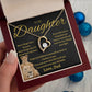 To My Daughter Necklace gift