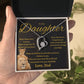 To My Daughter Necklace gift