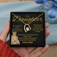 To My Daughter Necklace gift