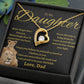 To My Daughter Necklace gift